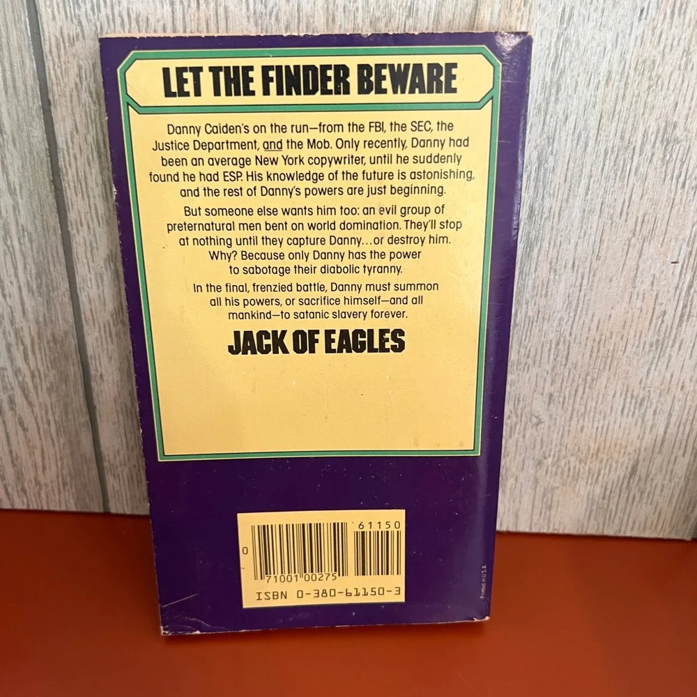 Jack of Eagles James Blish Vintage Sci-Fi Paperback Avon 1982 ISBN 0380611503